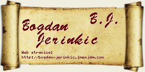 Bogdan Jerinkić vizit kartica